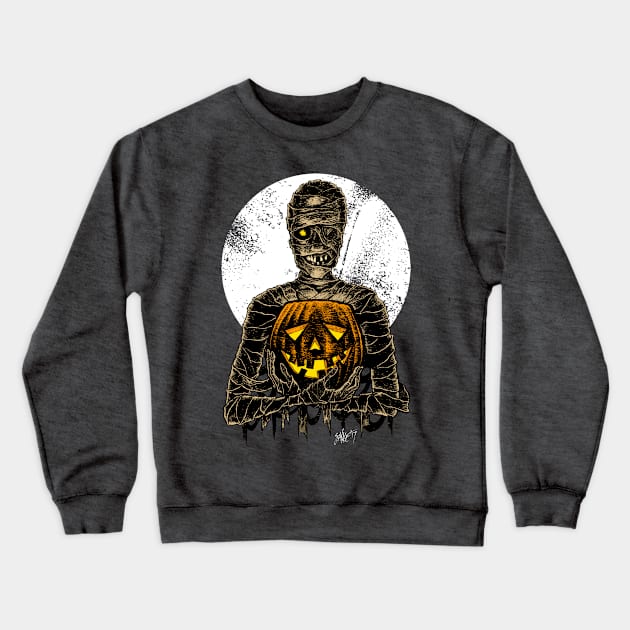 Monster Holiday: Mummy Crewneck Sweatshirt by Chad Savage